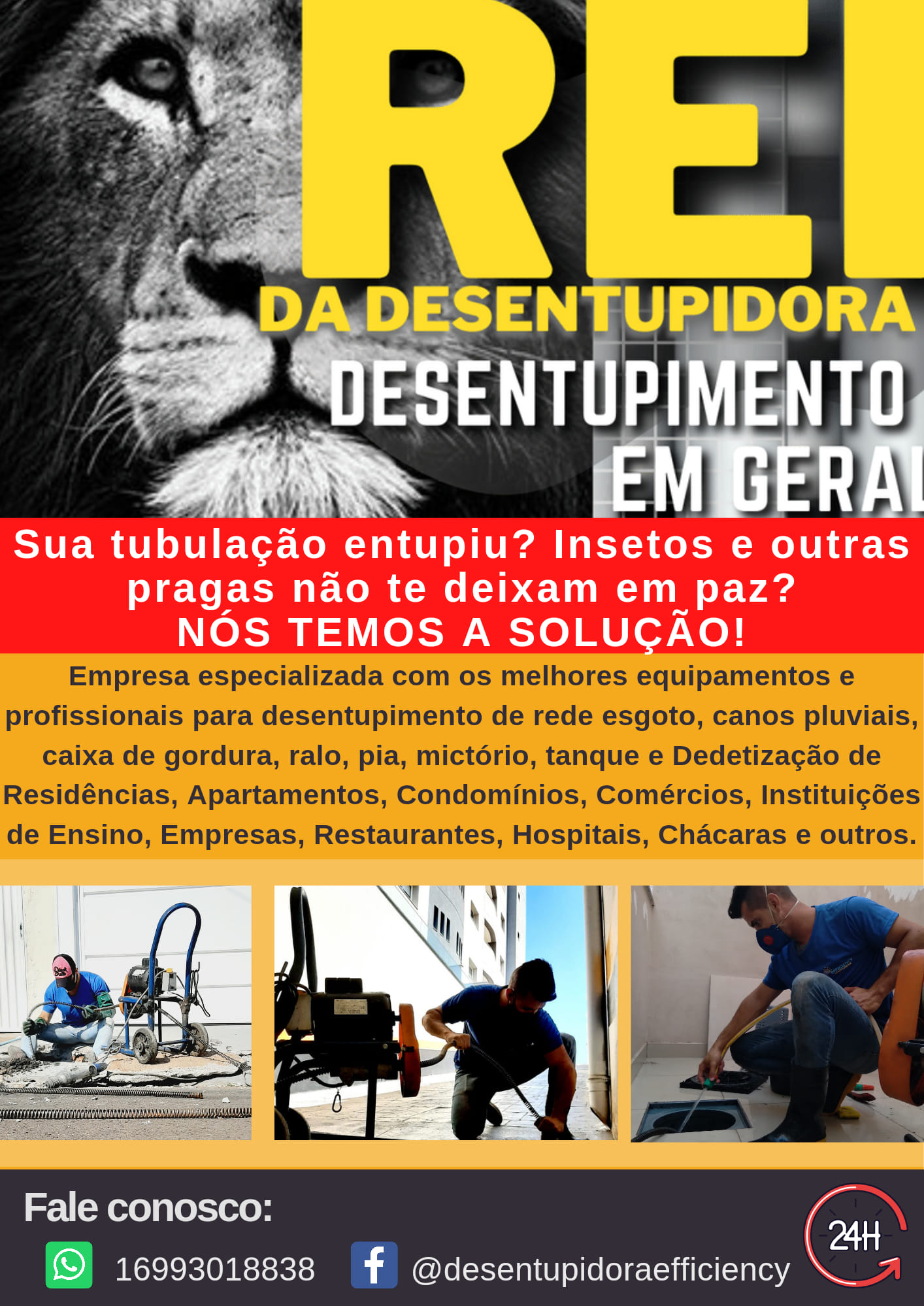 Rei da Desentupidora Efficiency - Foto 3