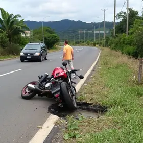 motociclista ferido