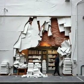desabamento de depósito em Franca, SP