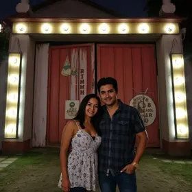 casal bateu em portão errado