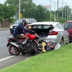 manobra irregular de carro