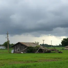 temporal no interior de SP
