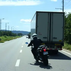 motociclita bate na traseira de caminhão em Franca, SP