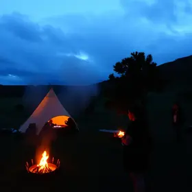 experiência no camping do Hallel
